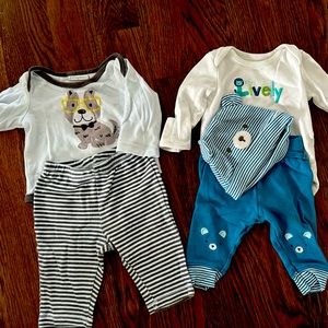 5 outfits size 0-3 months!